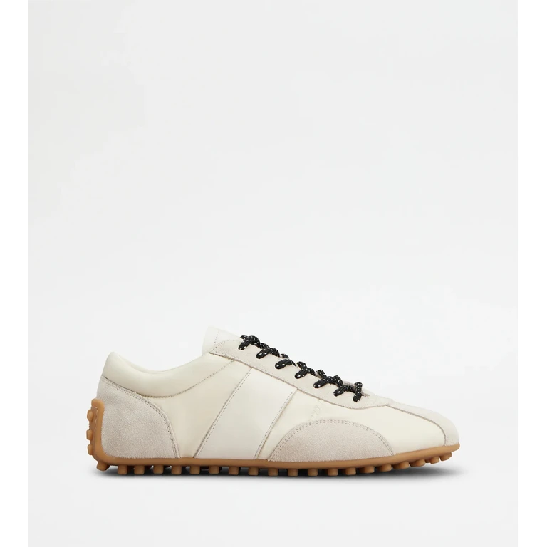 Tod's Sportiva 59l Allacciata Cuc. White Calf Leather Shoe - Women