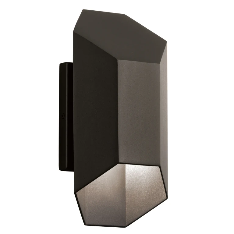 Estella LED Small Outdoor Wall in Textured Architectural Bronze