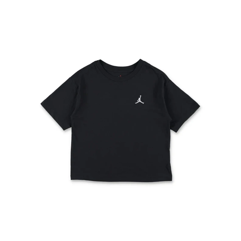 Boy's Cotton-Blend T-shirt with Front Contrast Logo (45D311001)
