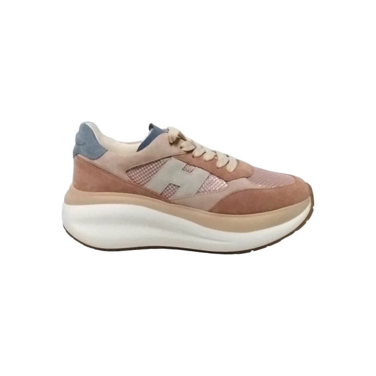 Hogan Allacciato H Nude & Neutrals Calf Leather Shoe - Women