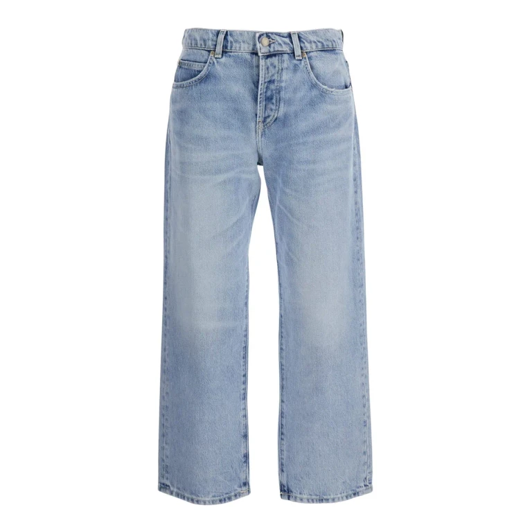 Roy Rogers Light Blue Five-pocket Design Jeans With Bead Details On The Back In Denim For Women