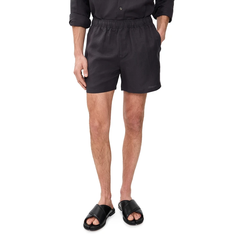 AUTO-REPLY Linen Shorts 4.75 Granite XL