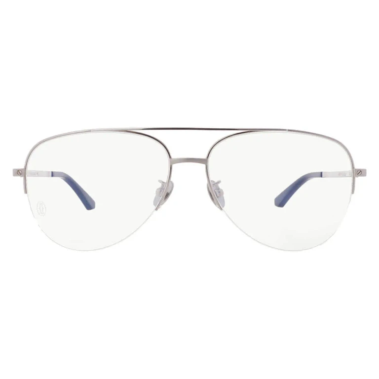 Cartier Santos de Cartier Demo Pilot Mens Titanium Eyeglasses CT0256O 002 58