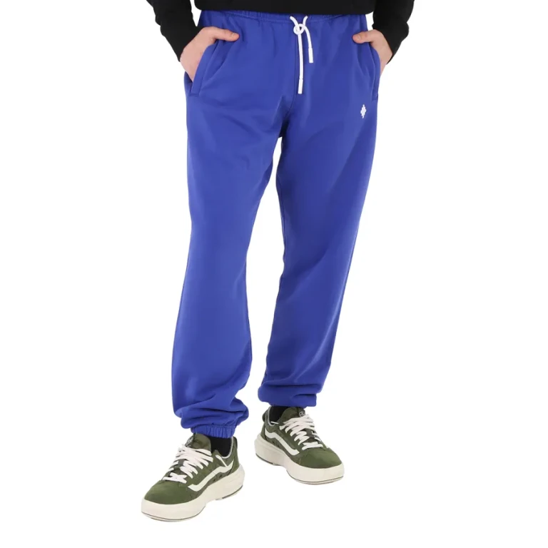 Marcelo Burlon Mens Cross Logo-Print Cotton Track Pants