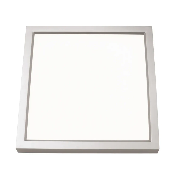 Edge Square LED Flush Mount in Satin Nickel