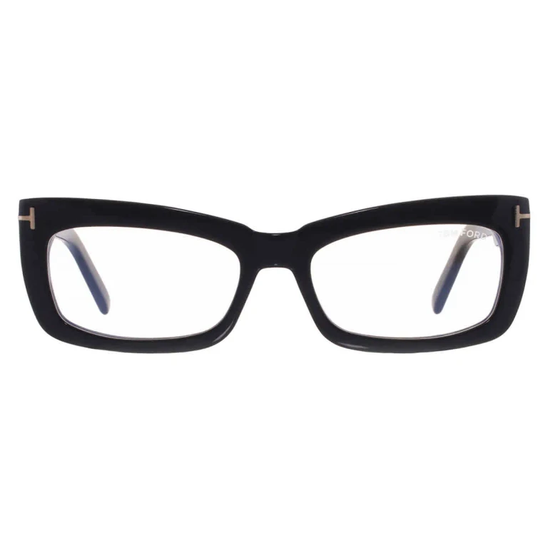 Tom Ford Blue Light Block Cat Eye Ladies Eyeglasses FT5966-B 001 55