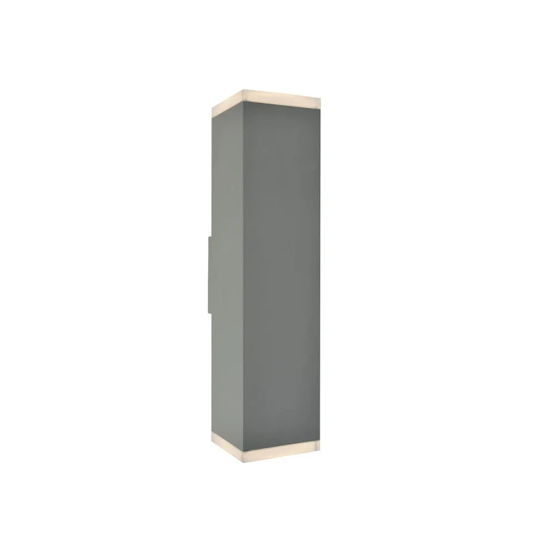 Avenue Outdoor 2-Light LED Outdoor Wall Mount in Silver