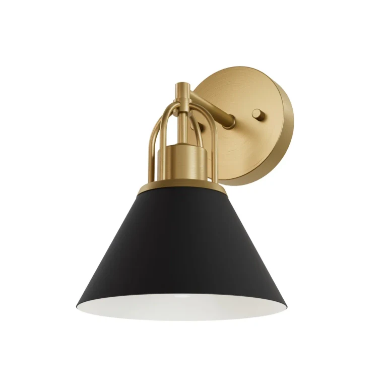 Matte Black Wall Sconce from the Carrington Isle Collection