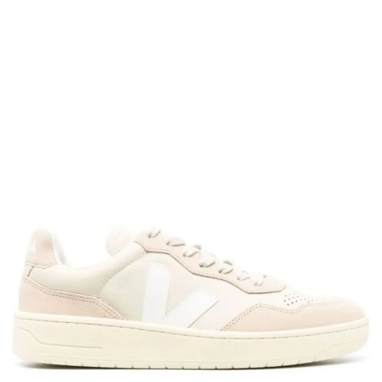 Veja V-90 Low-Top Panelled Sneakers