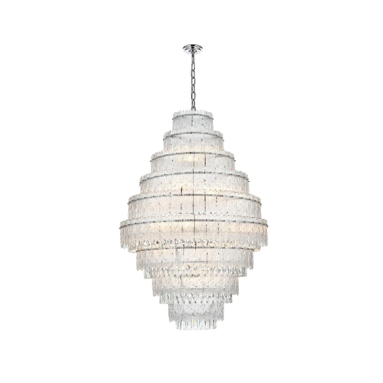 Chrome 27 Light Chandelier from the Emilia Collection