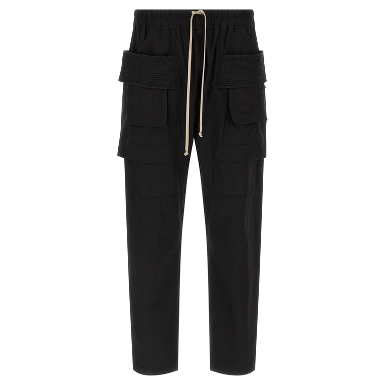 Drkshdw Black Cotton Cargo Pants - Men