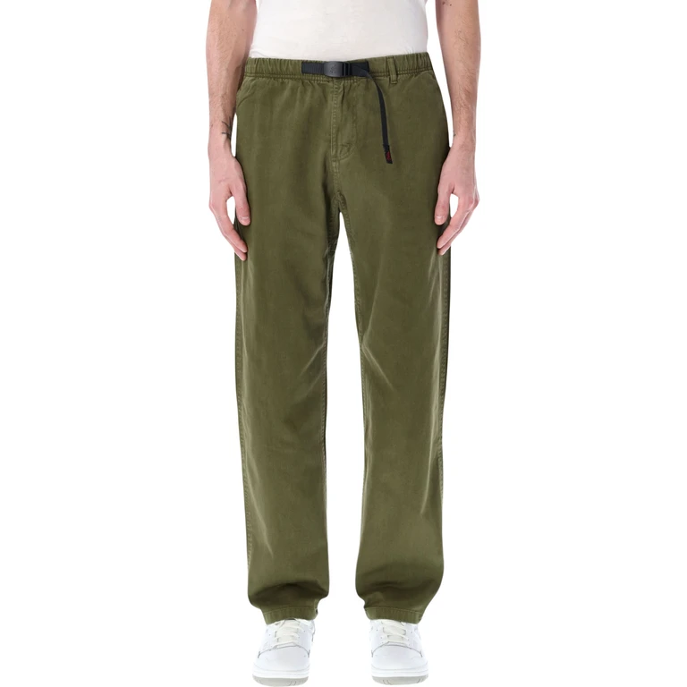 Gramicci cotton relaxed G-pants Olive - Men