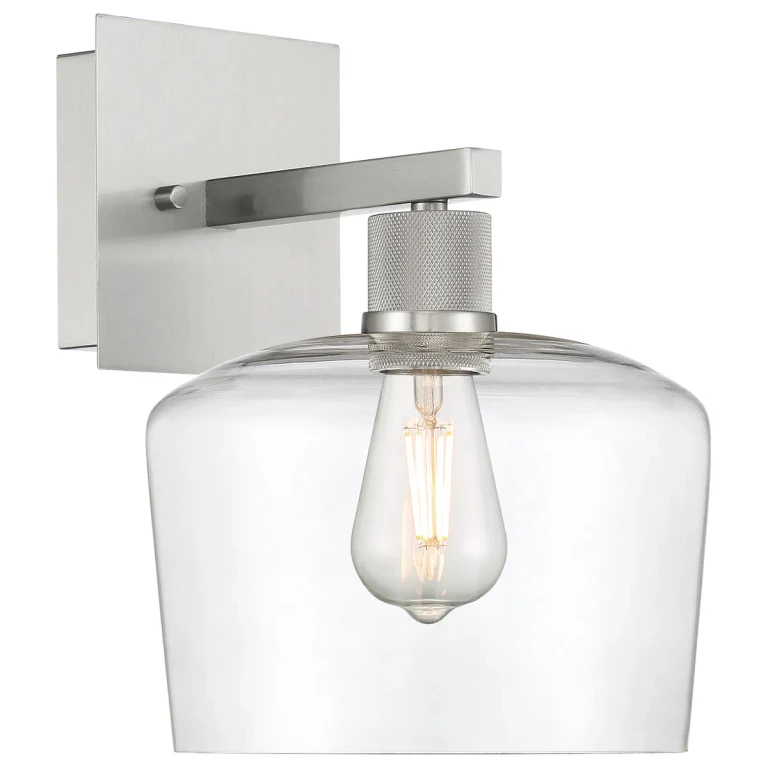 Brushed Steel LED Wall Sconce from the Port Nine Chardonnay Collection
