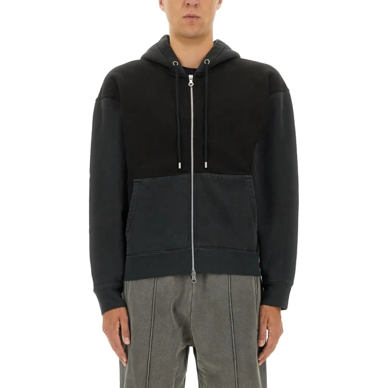 Our Legacy Hooded Sweatshirt With Zipper In Cotton