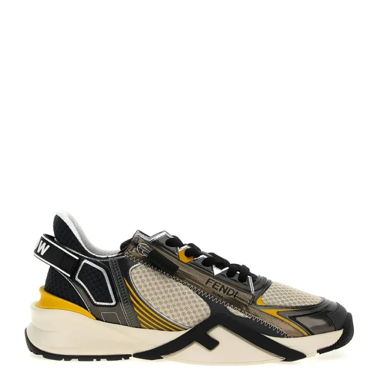 Fendi Mens Flow Low Top Sneakers, Brand Size 8