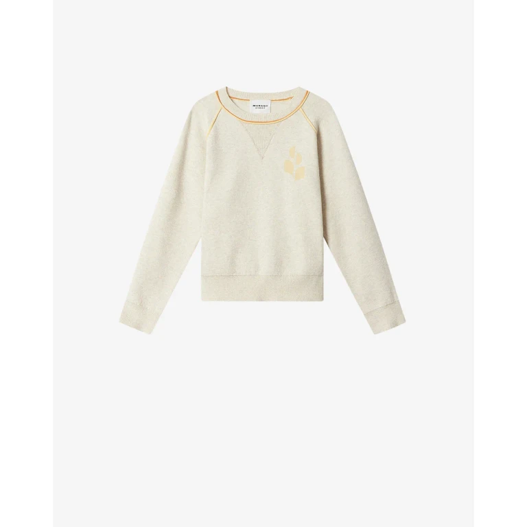 Pull Loriby - Femme - Gris Clair-jaune Clair - Taille 34 - Marant Étoile