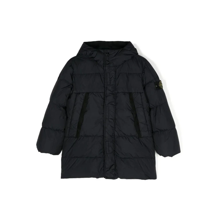 Stone Island Junior Blouson Rembourré - Bleu