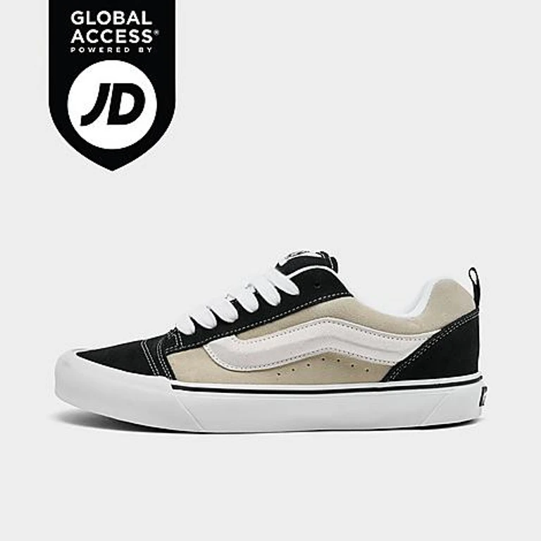Vans Men's Knu Skool Casual Shoes in Black/Beige Size: 7.5