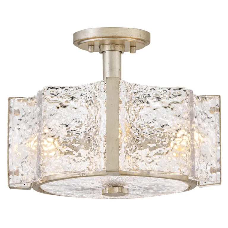 Glacial LED Semi-Flush Mount from the Florian Collection