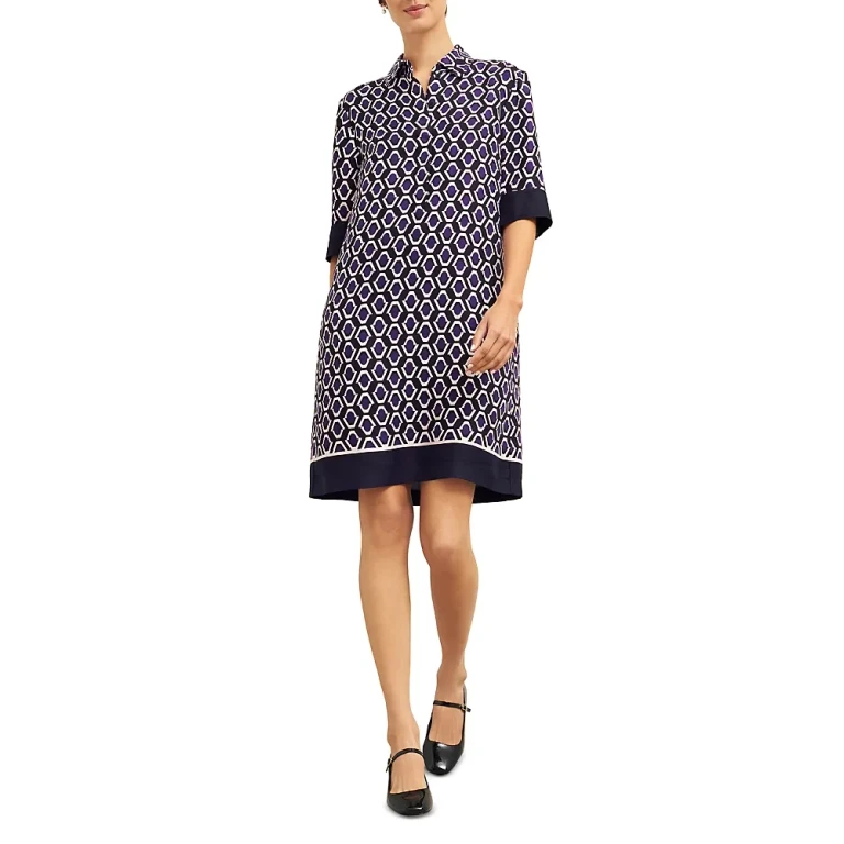 Hobbs London Marciella Printed Tunic Dress