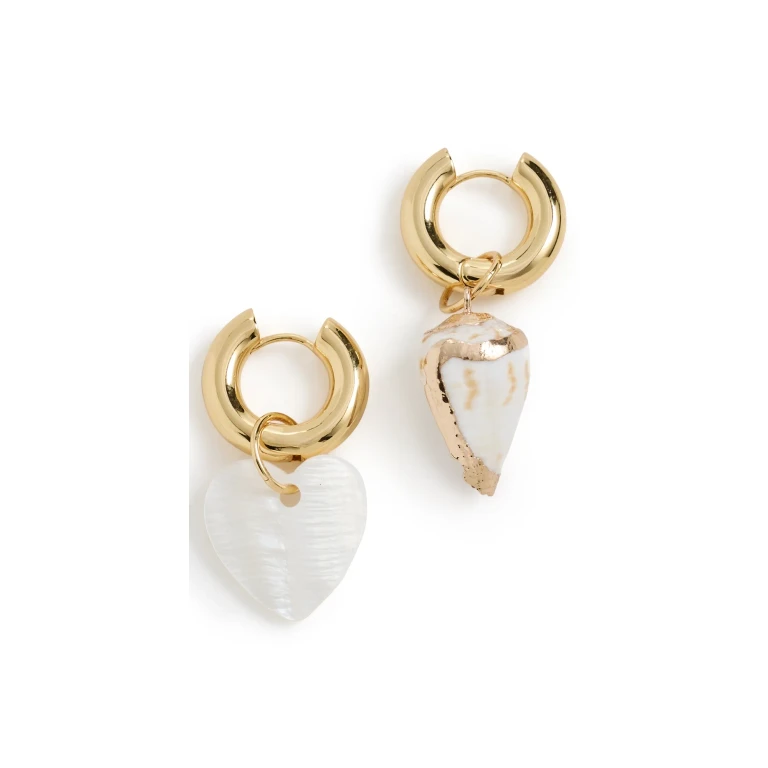 Logan Tay Pearl Mismatched Earrings Gold One Size
