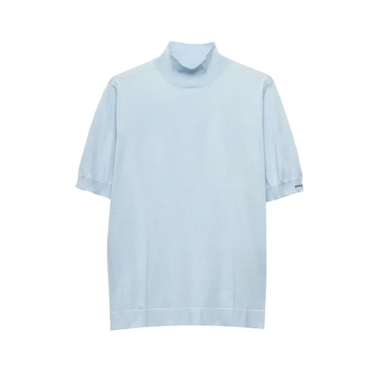 Prada Ribbed Turtleneck T-shirt