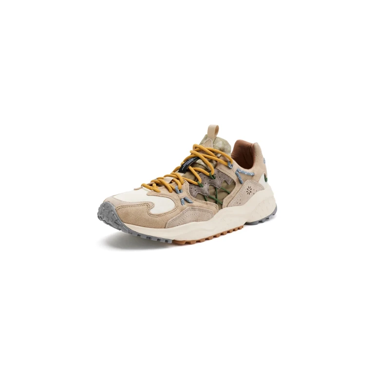 Flower Mountain 10th Anniversary Yamabushi Sneakers Taupe/Army 43