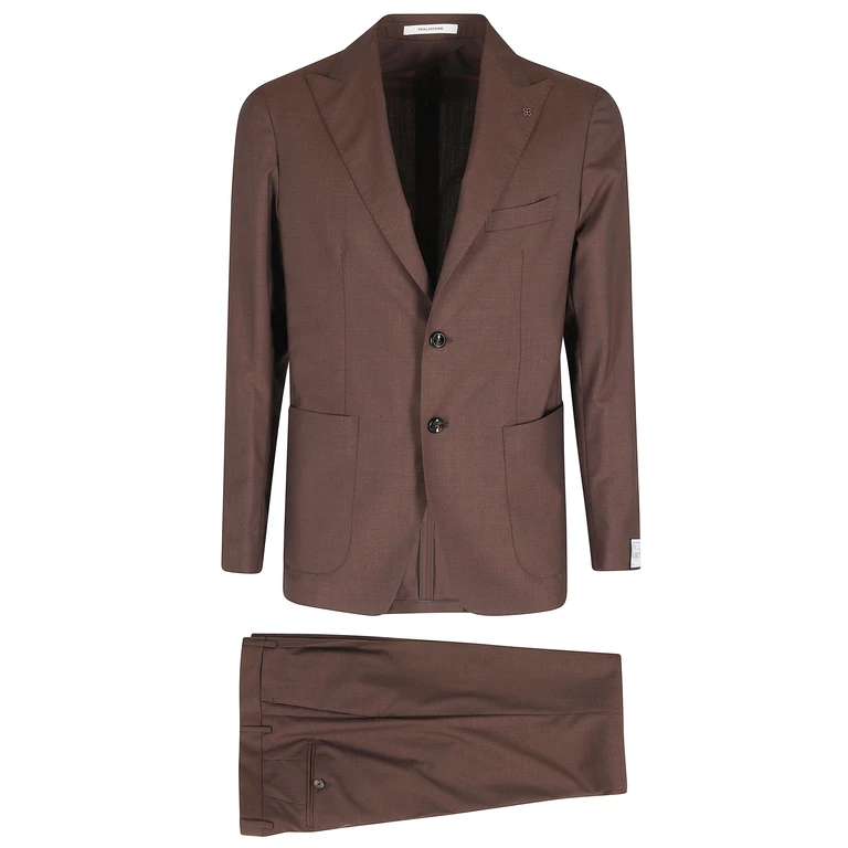 Tagliatore Abito Montecarlo Lana Vergine Brown - Men