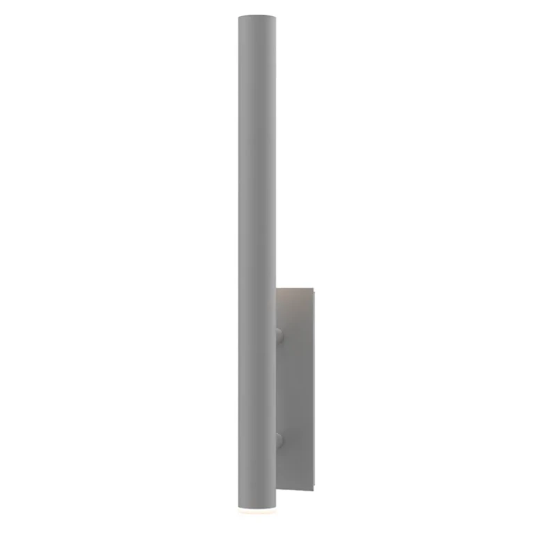 Textured Gray LED Wall Sconce from the Flue Collection