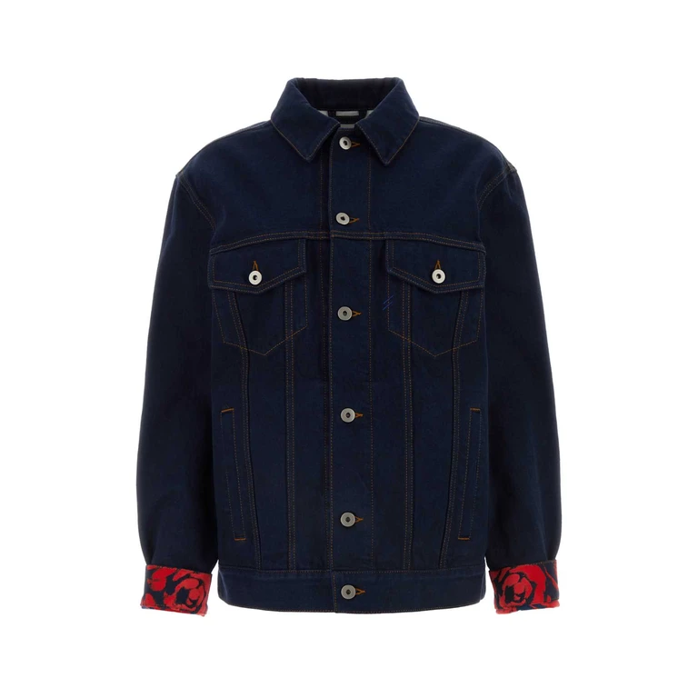 Burberry Denim Jacket Indigoblue Exterior: Cotton Giubbini - Women