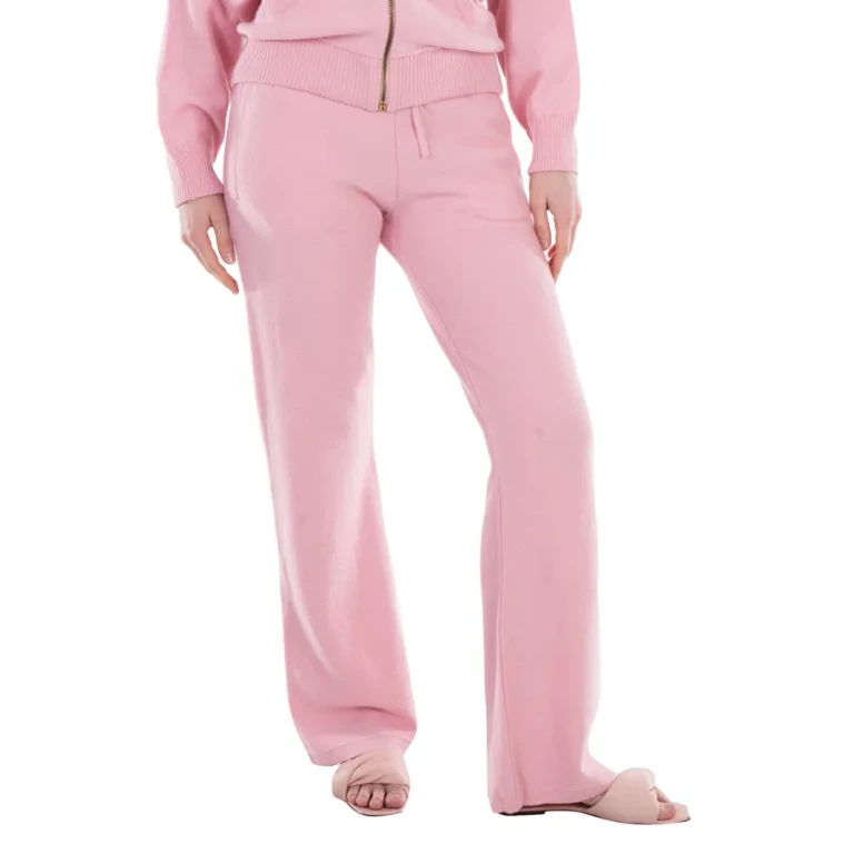 Versace Ribbed-Knit Flared Trousers, Brand Size 40 (US Size 4)