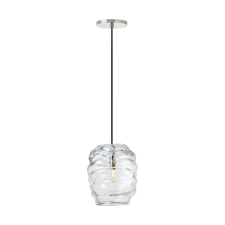 Polished Nickel Pendant from the Audra Collection