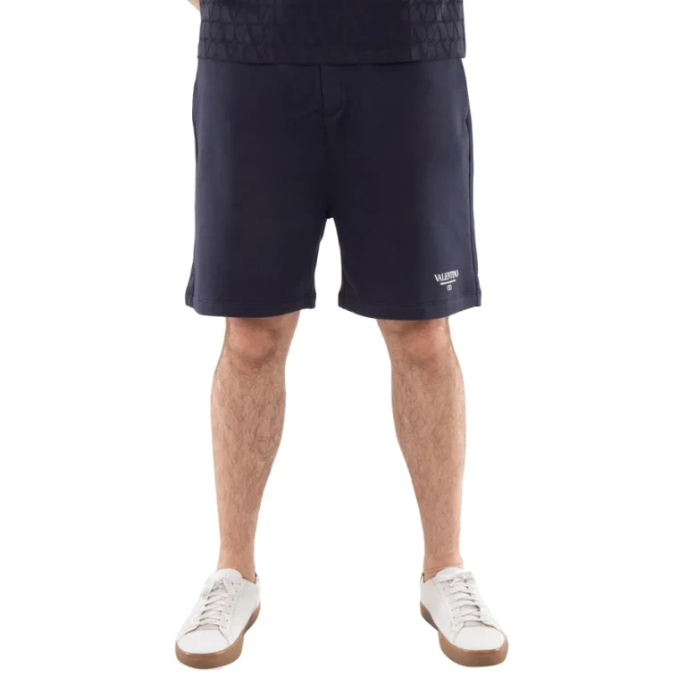 Valentino Logo-Printed Cotton Pants