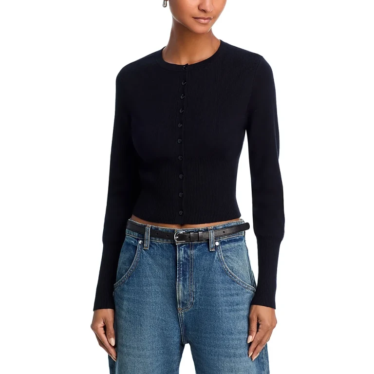 525 Crewneck Cardigan Sweater