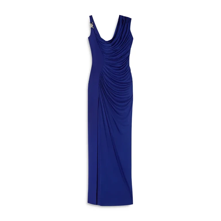 Versace Gathered Jersey Gown