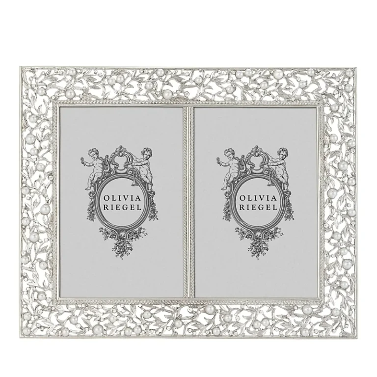 Olivia Riegel Silver Tone Double Frame, 4 x 6