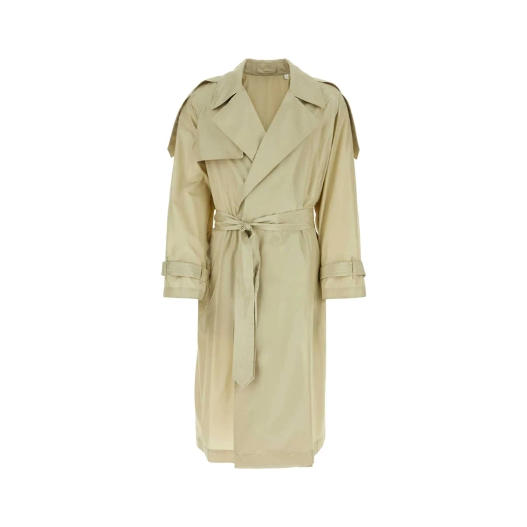 Burberry Sand Silk Trench Coat