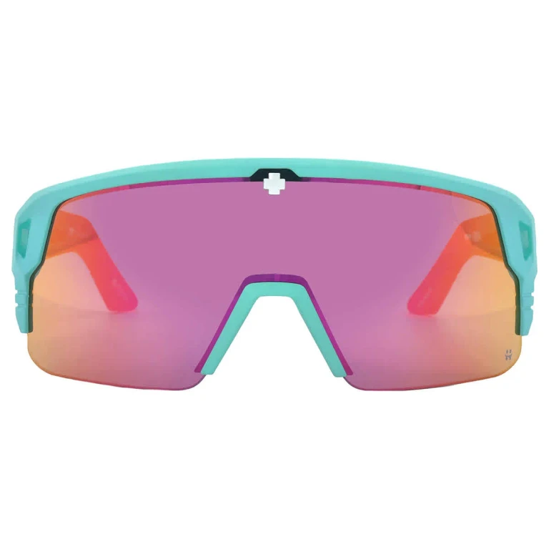 Spy MONOLITH 5050 Happy Gray Green with Pink Spectra Mirror Shield Unisex Sunglasses 6700000000158