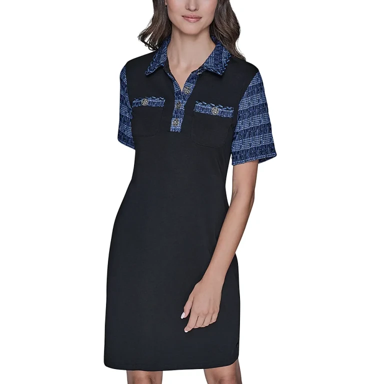 Karl Lagerfeld Paris Polo Collar Dress