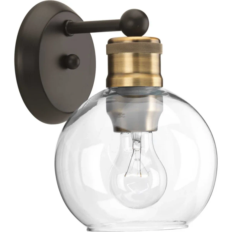 Antique Bronze One Light Bath from the Hansford Collection