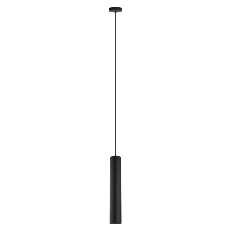 Matte Black One Light Pendant from the Tortoreto Collection