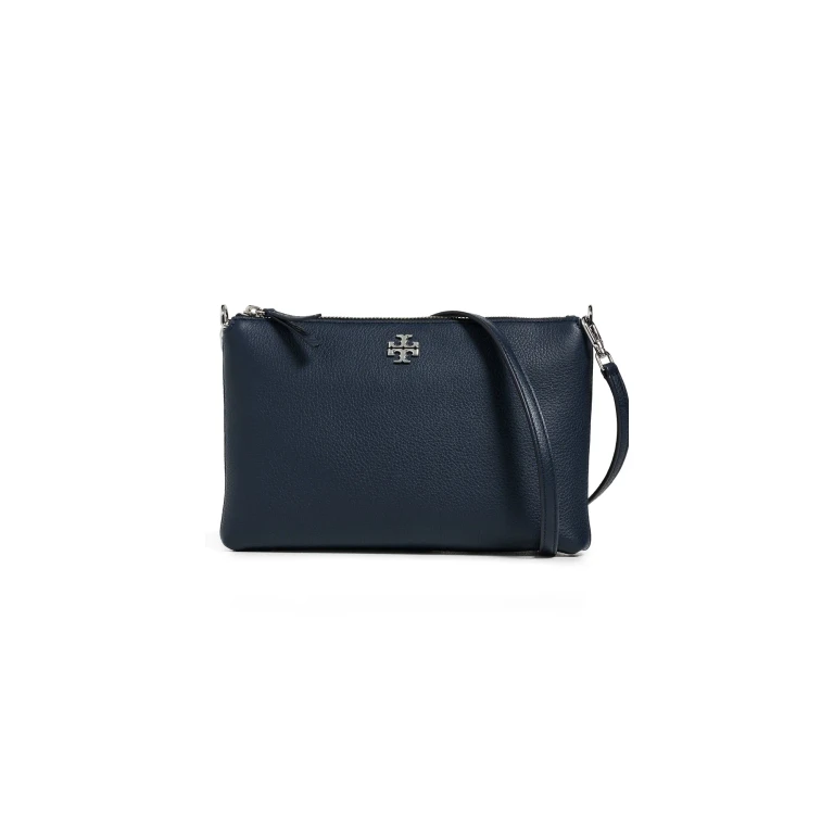 Tory Burch Mercer Pebbled Zip Crossbody Dark Sky One Size