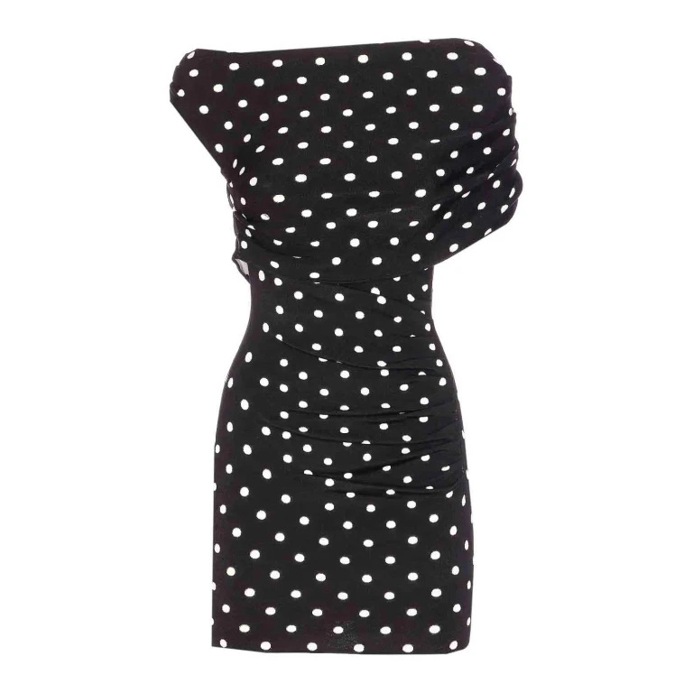 Self Portrait Robe Au Genou - Noir