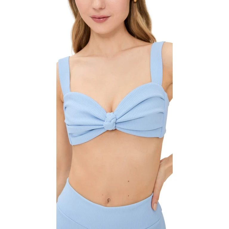 Montce Hayden Bikini Top Black Rib XL