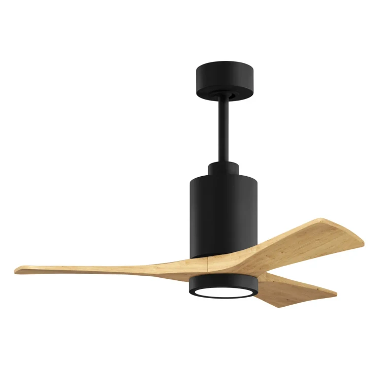 Matte Black 42" Ceiling Fan from the Patricia-3 Collection