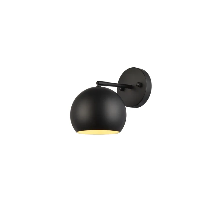 Black One Light Wall Sconce from the Othello Collection