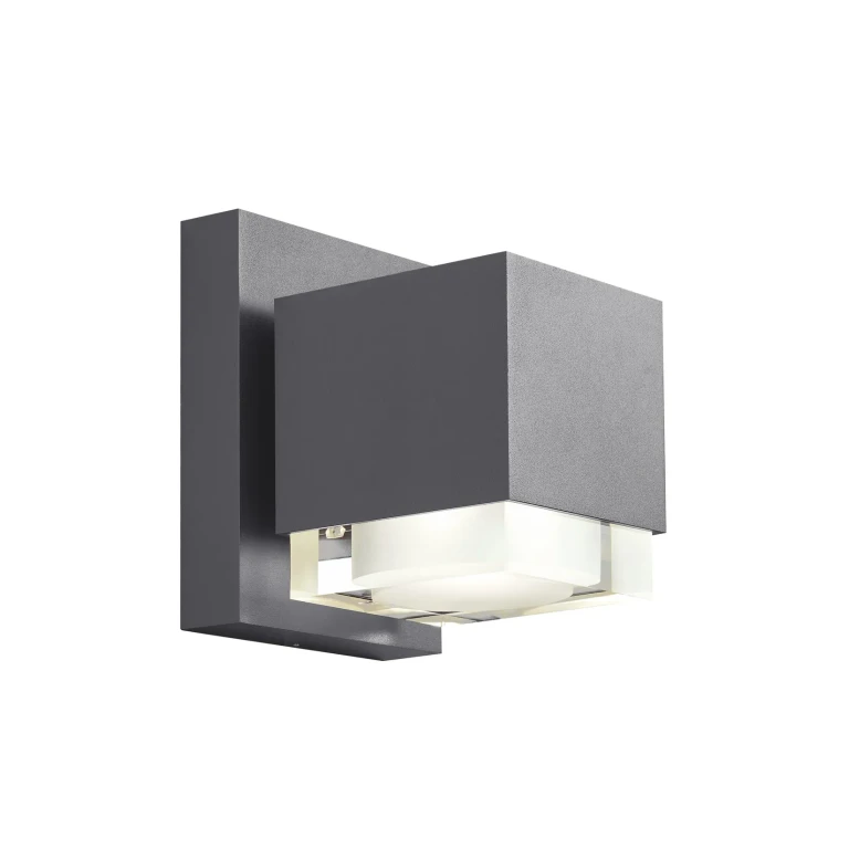 Voto 8" Outdoor Wall Light in Charcoal