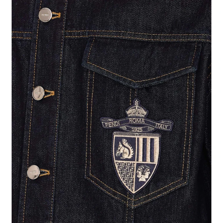 Fendi Crest Denim Jacket