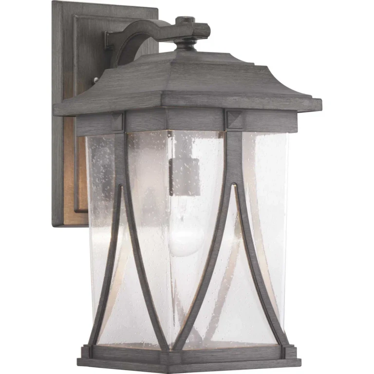 Antique Pewter One Light Wall Lantern from the Abbott Collection