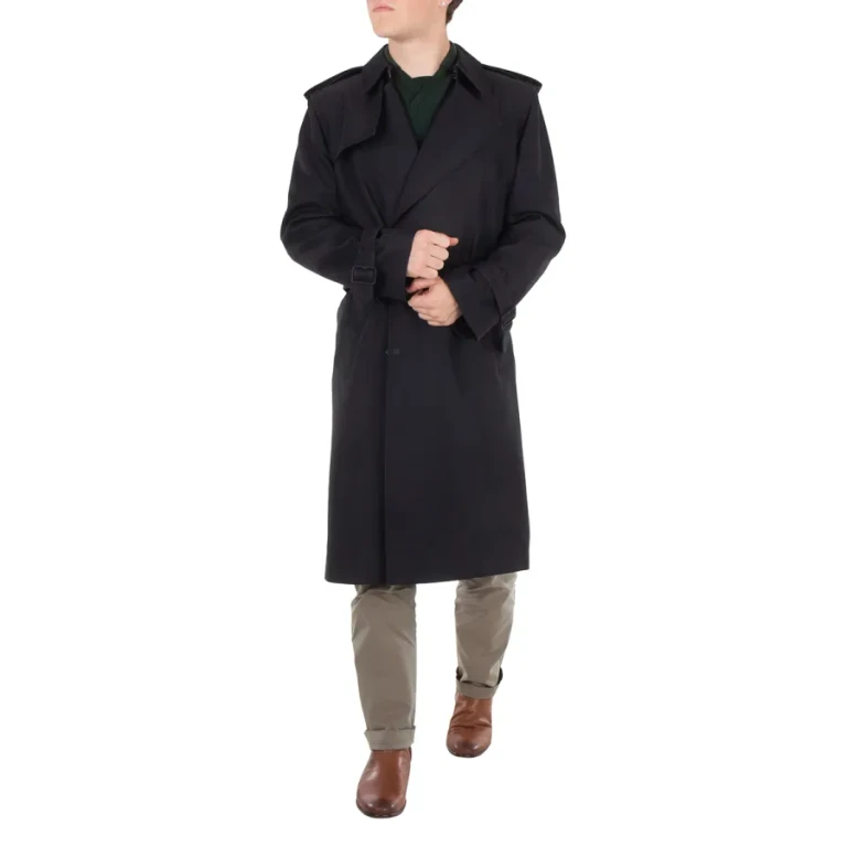 Burberry Double-Breasted Silk-Blend Trench Coat